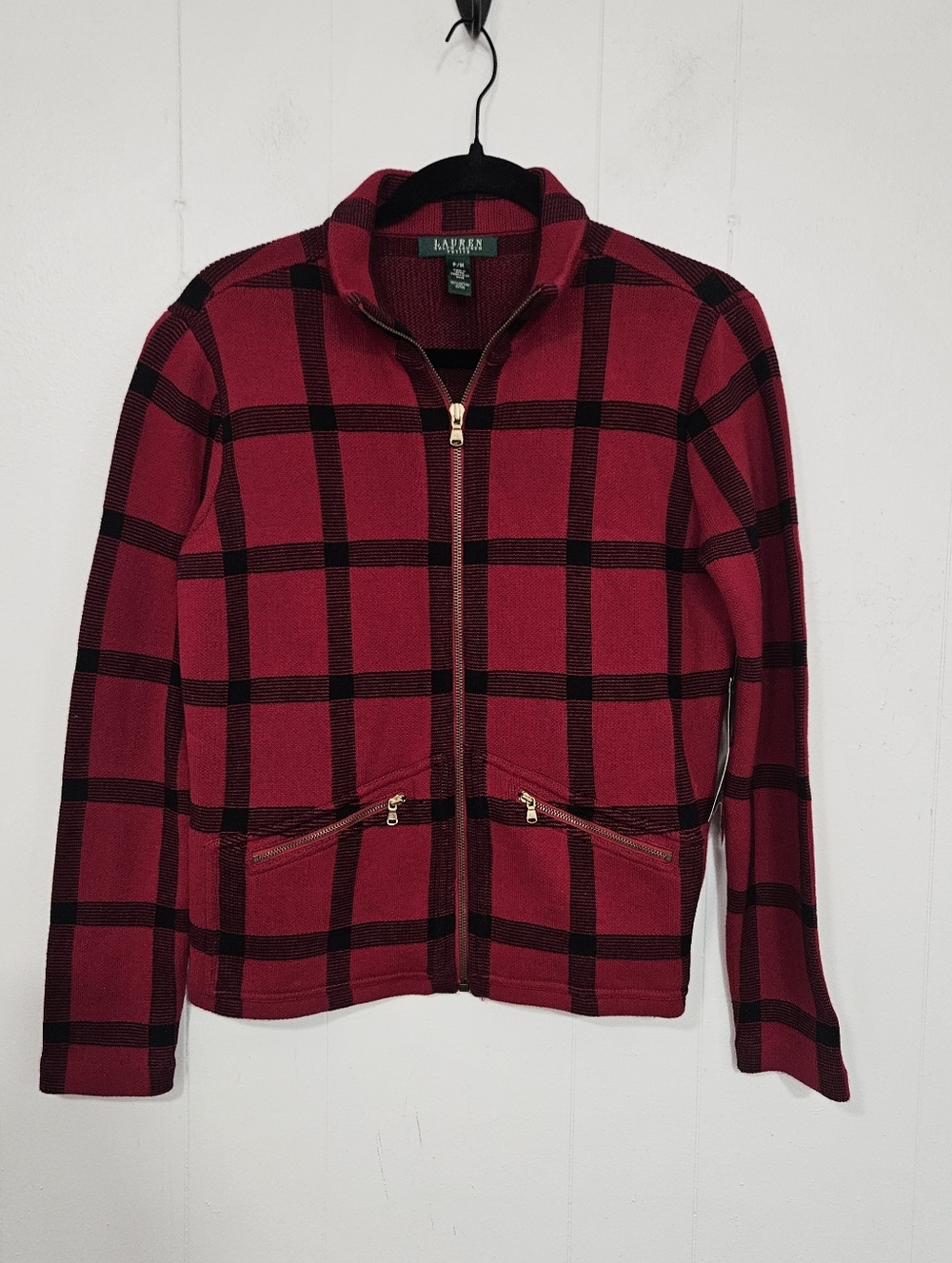 NWT Lauren Ralph Lauren Lake House Plaid Jacket